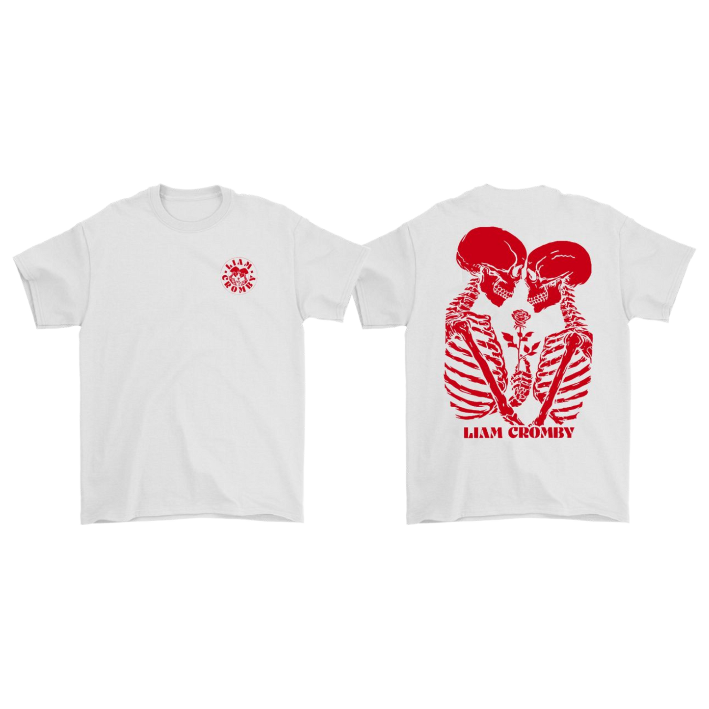 'Skeletons' White T-Shirt